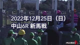 2022年12月25日（日）中山6R 2歳新馬レース映像【ペリファーニア】