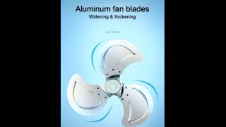 16 inch rechargeable 3 speeds wind table fan solar fan portable electric fan with solar panel