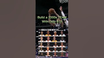 Build a 2000s TEAM with only $15 #nba #like #subscribe