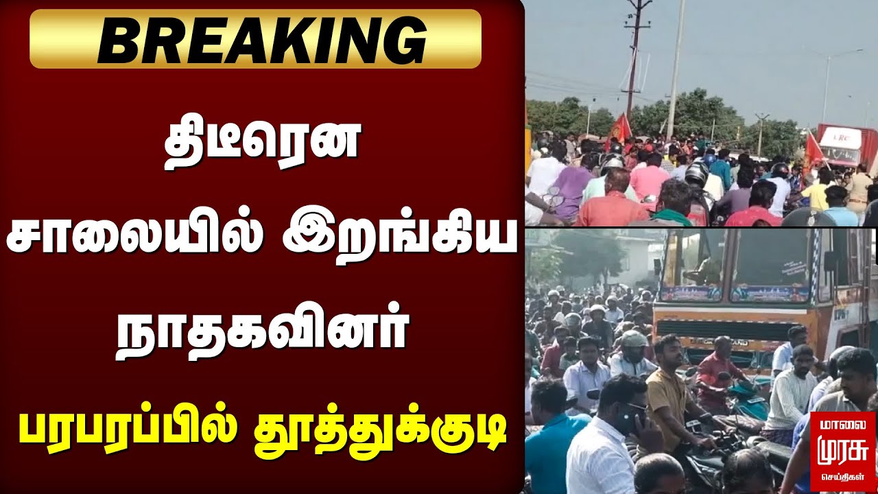 Breaking : திடீரென சாலையில் இறங்கிய நாதகவினர் - பரபரப்பில் தூத்துக்குடி | NTK Protest | Tuticorin