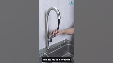 Vòi Rửa Chén Dây Rút Inox 304 Lạnh LIFE HOME – Xoay 360°, Bền Đẹp, Chống Gỉ
