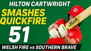 Hilton Cartwright’s Blazing 51 | Welsh Fire vs Southern Brave | The Hundred 2025 Highlights