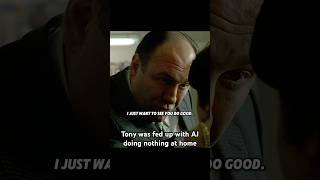 Tony was fed up with AJ doing nothing at home#thesopranos...
