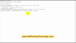 QA Testing Online Training | Agile Methodology in Testing | QA Tutorial for Beginnners