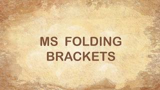 MS Folding Brackets | Heavy Duty &amp; Space Saving | SAMS HARDWARE
