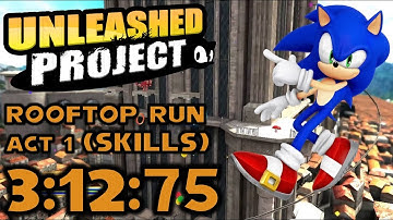 Sonic Generations Unleashed Project: Rooftop Run Act 1 Speedrun 3:12:75
