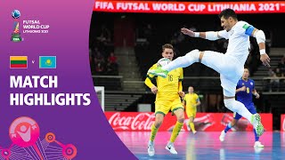 Lithuania V Kazakhstan Fifa Futsal World Cup 2021 Match Highlights
