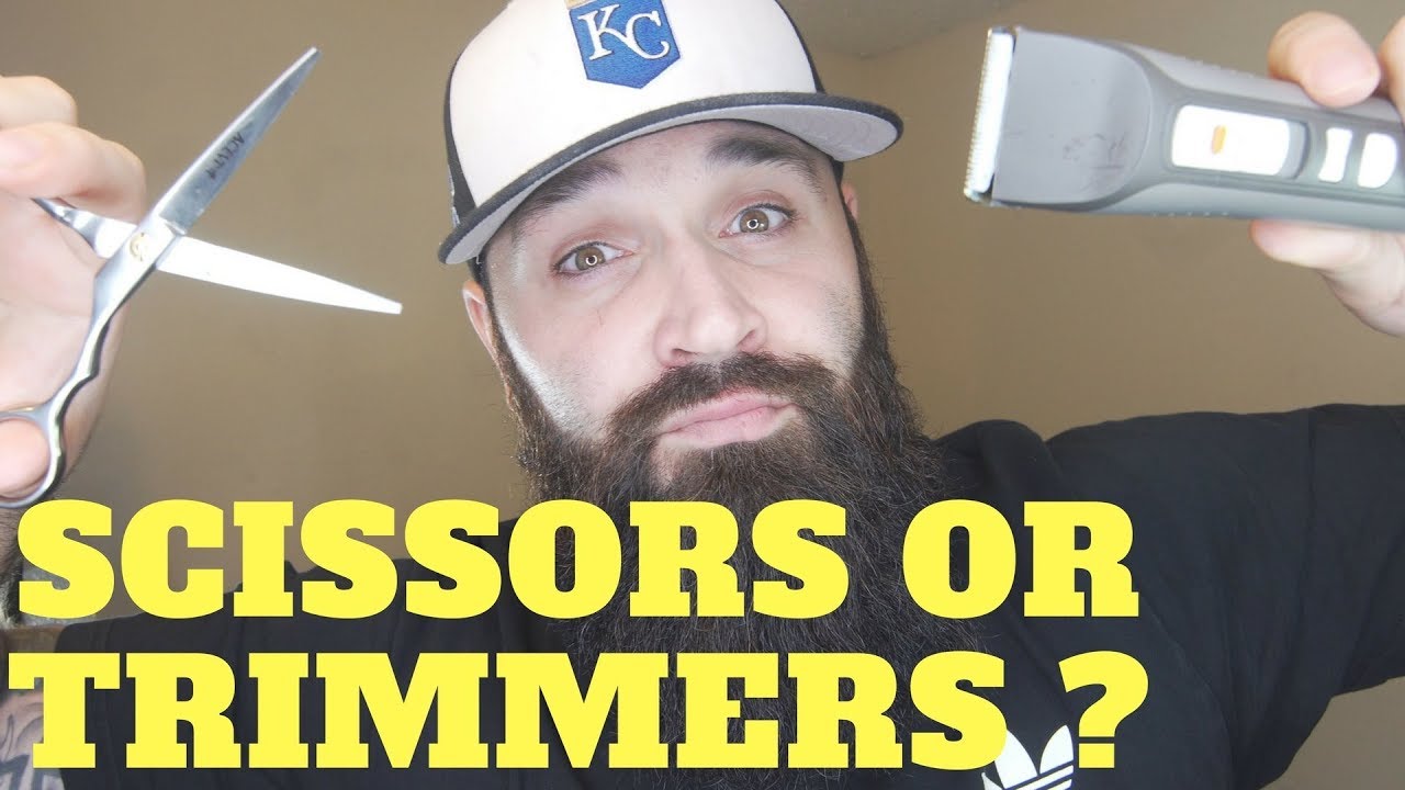 beard trimmer vs scissors