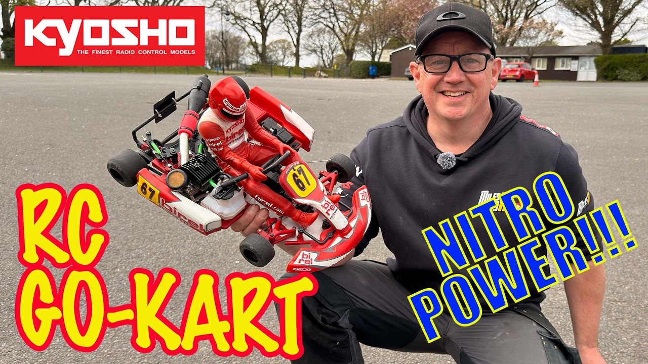 KYOSHO RC GO-KART WITH REAL ENGINE! #rc #rccars #fun - YouTube