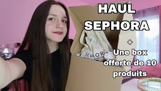 HAUL SEPHORA + UNE BOX OFFERTE DE 10 PRODUITS