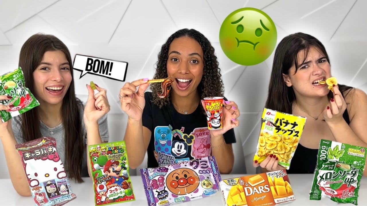 EXPERIMENTANDO DOCES ASIÁTICOS!! ELA NÃO GOSTOU😂