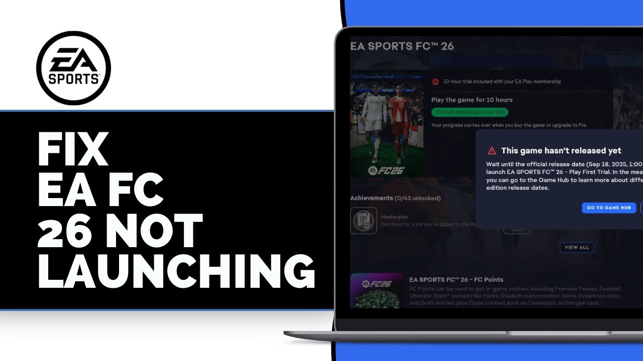 How to fix EA FC 26 NOT LAUNCHING (Solved) - YouTube