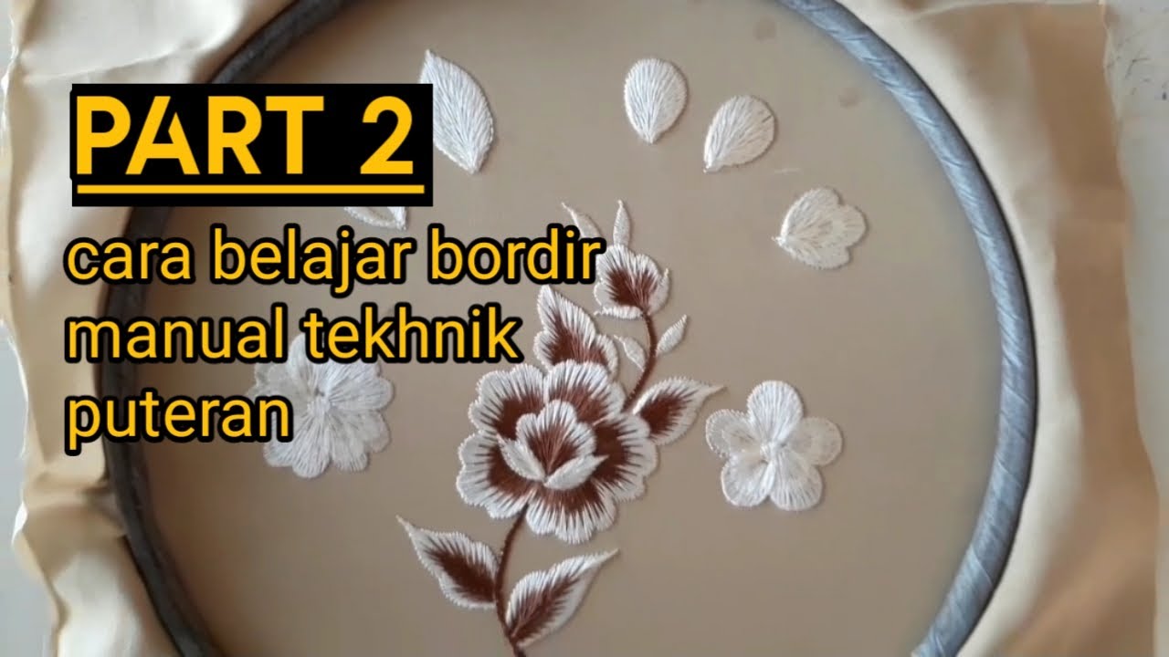 Belajar menyulam bunga
