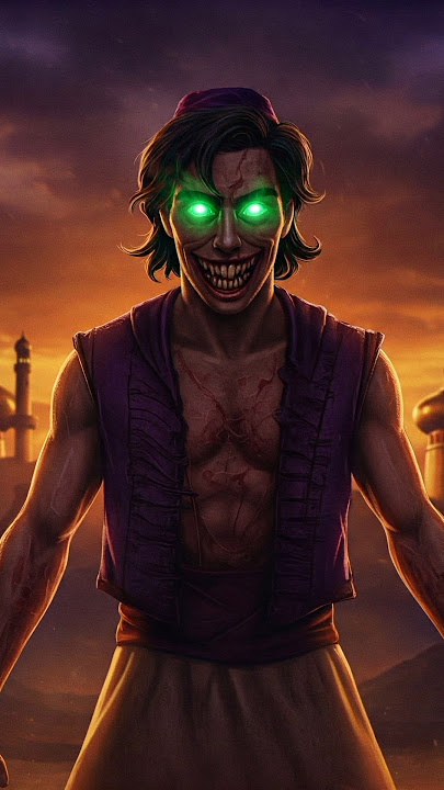 horror version of aladdin characters #horror #scary #creepy