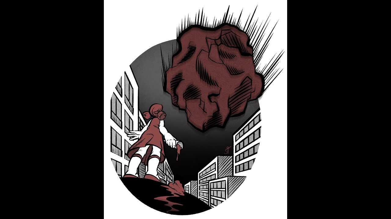 Inktober day 17: collide (timelapse)