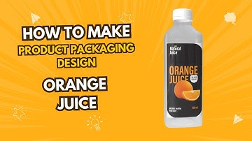 How to make Orange Juice Product Label Design in Illustrator