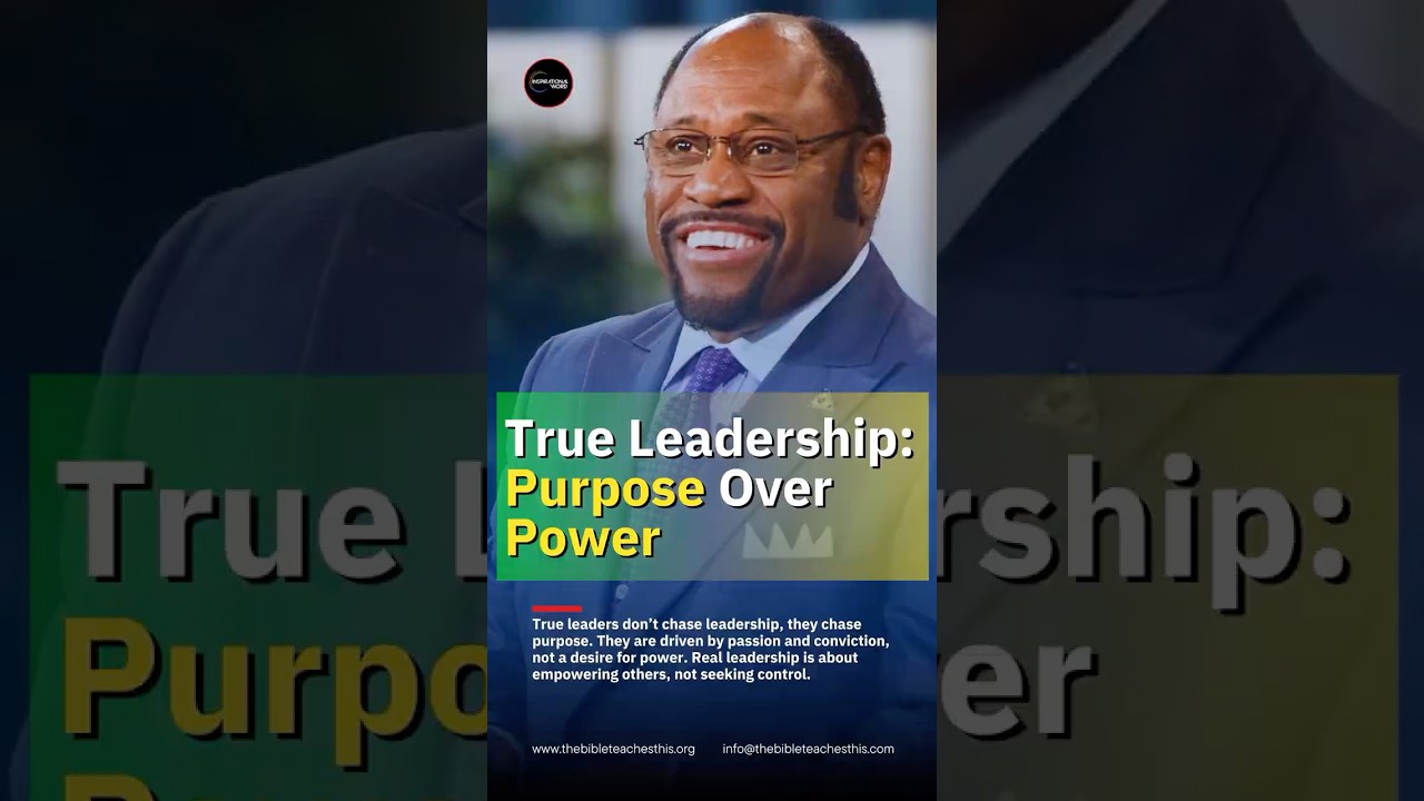 Myles Munroe - True Leaders NEVER seek Leadership 