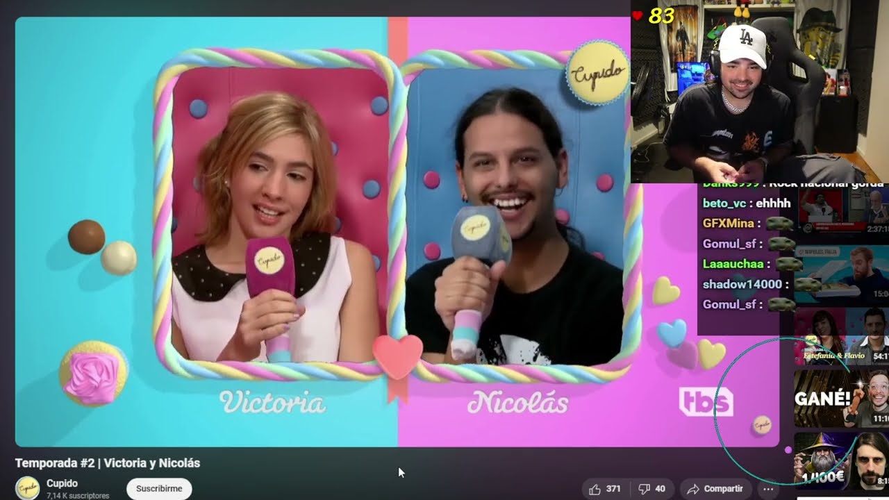 Bananirou Reacciona a Cupido - Victoria y Nicolas