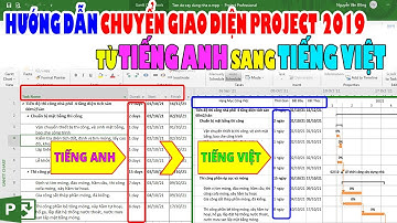 Hướng Dẫn Chuyển Giao Diện PROJECT 2019 Từ TIẾNG ANH Sang TIẾNG VIỆT | Việt Hóa Giao Diện MS Project