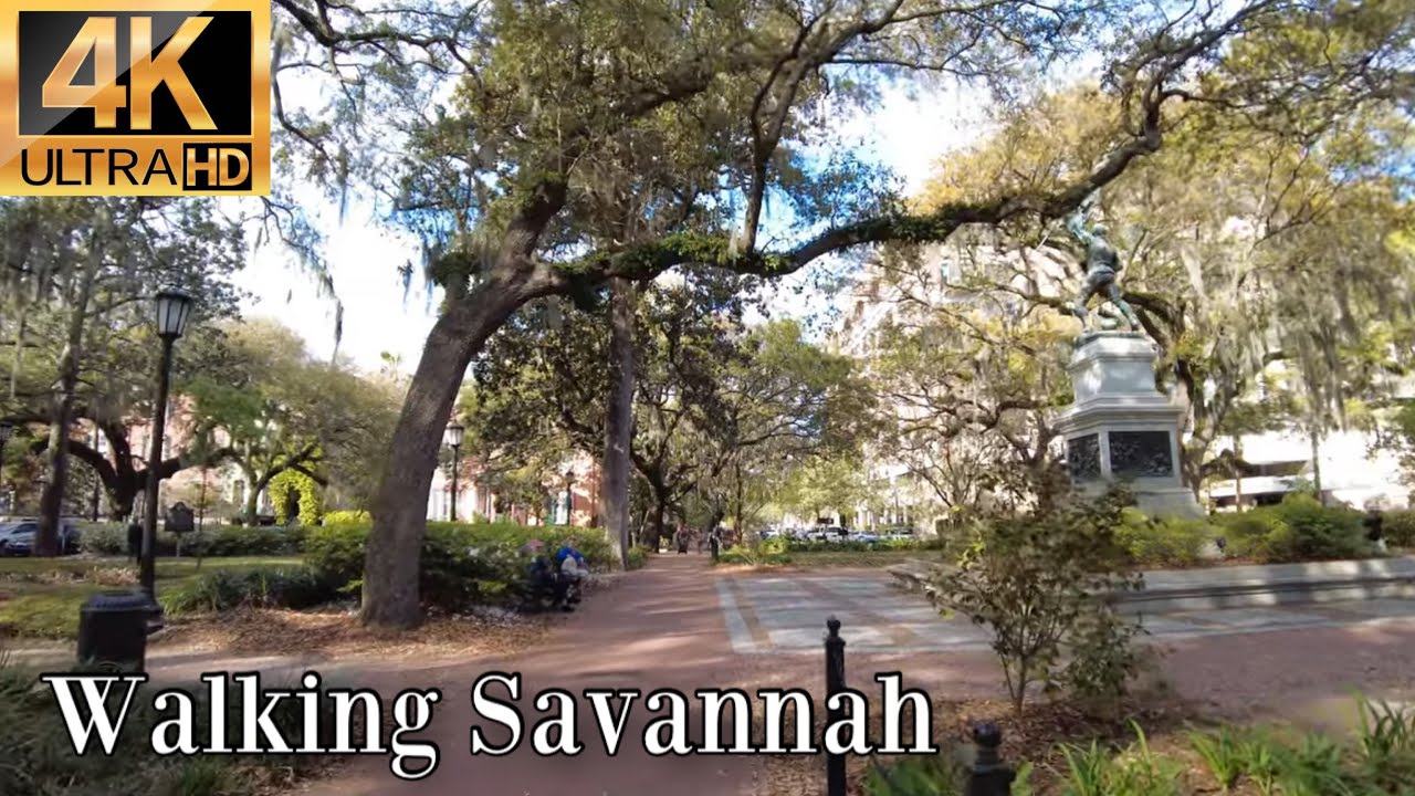Exploring Savannah, Georgia | 4K Walk Tour