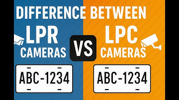 Difference between license plate recognition LPR and license plate capture LPC camera cameras.