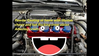 Powder Coating at home with amazing results, Honda Civic , Illusion cherry and hot flocking by Steveo’s Ventures 36 views 5 days ago 6 minutes, 59 seconds