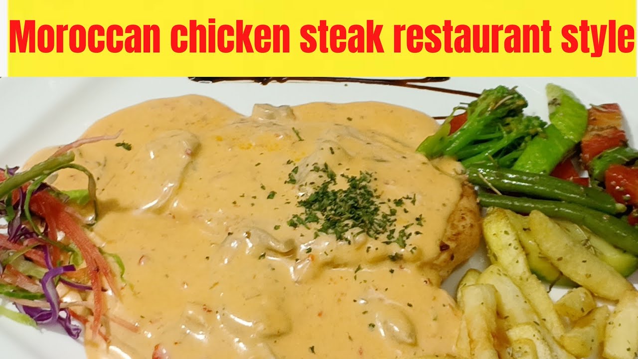 Moroccan chicken steak. how too make Moroccan chicken steak.