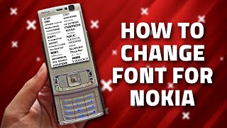 How to change font style in nokia Symbian s60v3