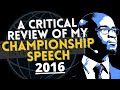 WORLD CHAMPION OF PUBLIC SPEAKING Breaks Down his Championship Speech