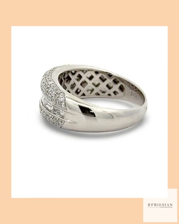 Designer Diamond Platinum Ring
