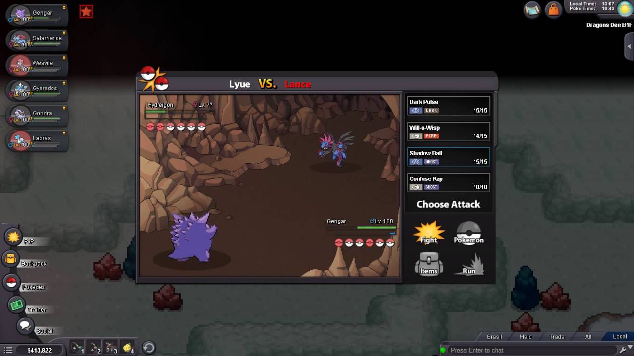 Lance boss (Dragons Den b1f) Pokemon Revolution Online YouTube