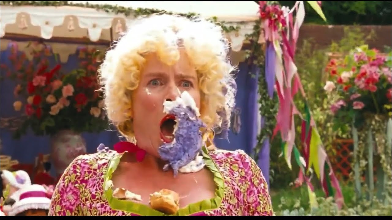 Mrs Quickly gets cake thrown at her YouTube