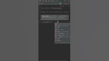 Python Program to print an Inverted Star Pattern #InvertedStarPattern #python #trending #coding
