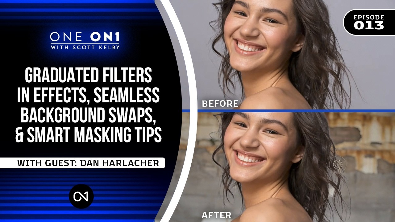 One ON1 with Scott Kelby Ep. 13: Graduated Filters, Background Swaps, & Masking Tips