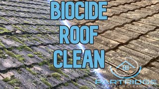 How To Use Biocide To Softwash A Roof // Partridge Exterior Cleaning screenshot 4