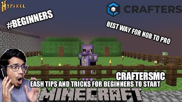 EASH TIPS AND TRICKS FOR NEW PLAYERS TO START CRAFTERSMC SKYBLOCK #craftersmc #stnetwork #wenpixel