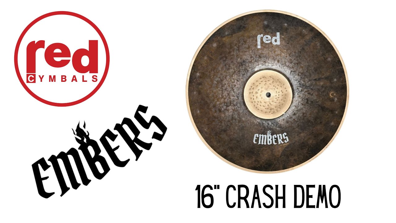 Red Cymbals Embers Series 16" Crash Cymbal