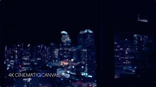 Distant City Lights Through Window • Brown Noise Sleep Ambience (10 Hours • 4K • No Loop)