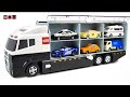トミカ☆はたらくくるまのミニカーを開封してコンボイへ収納します☆ unbox the Tomica miniature cars and store them in the convoy！
