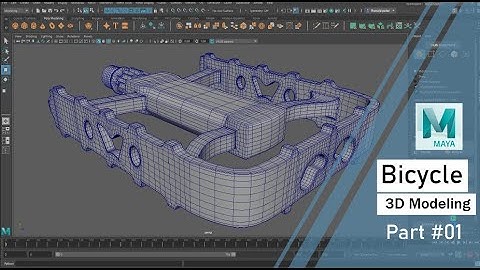 Mountain Bicycle 3D Modeling in Maya.  Part #01