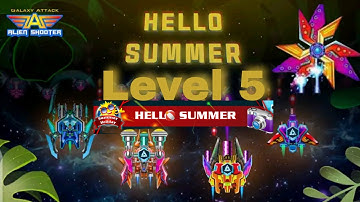 Galaxy Attack Alien Shooter {Hello Summer} Level 5