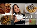 Cozy what i eat in a day on my period  easy and healthy recipes