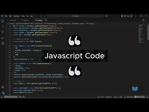 Open Project 01 | 3D WebGL Loader | Open Code Academy