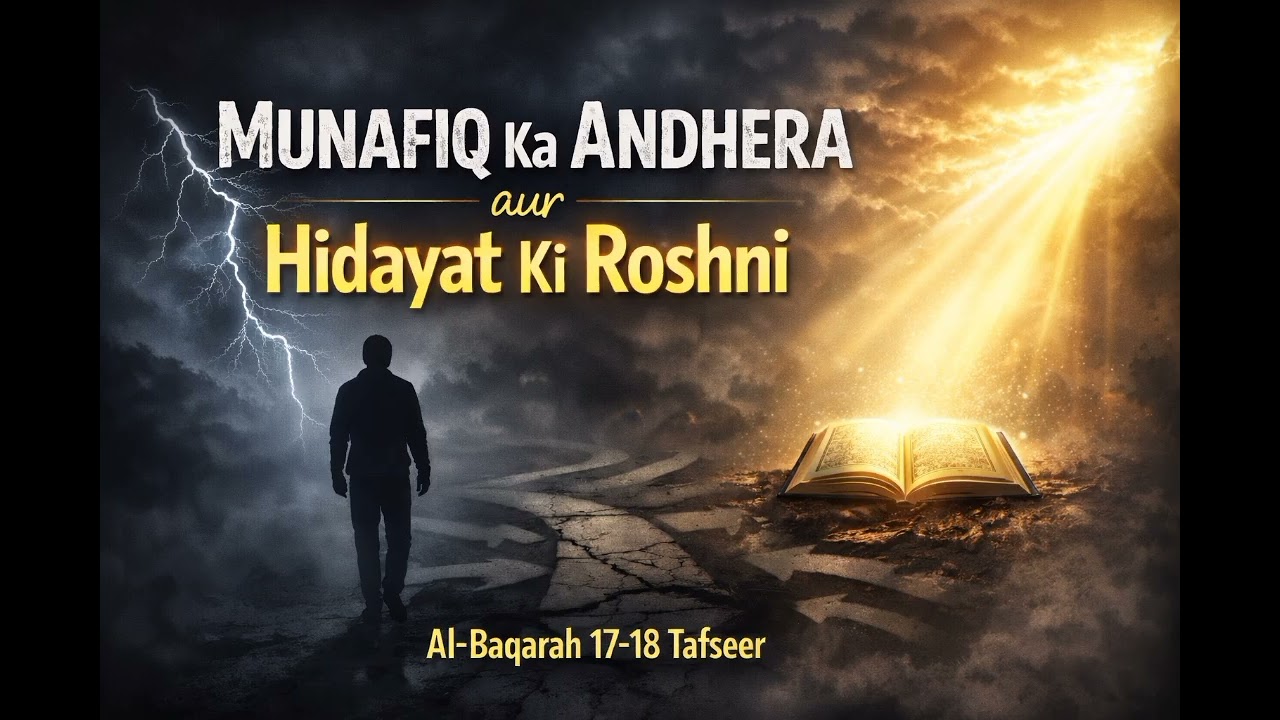 Surah Al-Baqarah Ayat 17-18 Tafseer | Munafiqeen Ki Misaal | When Light Turns Into Darkness