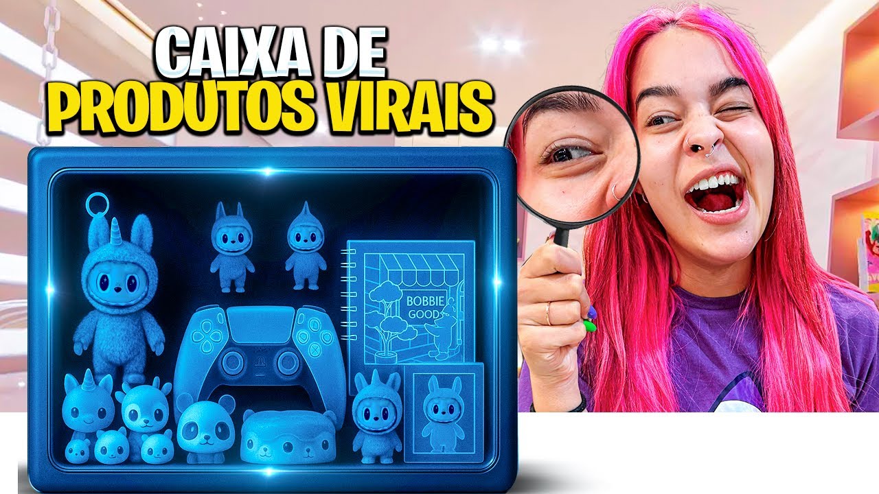 GANHEI UMA CAIXA MISTERIOSA DE PRODUTOS VIRAIS 