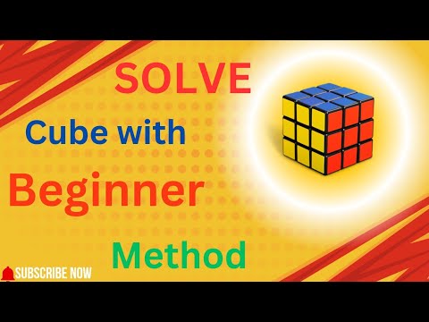 solve cube with beginner method easily with algorithms - YouTube