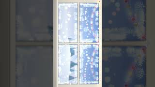 Christmas frosted window 4k Vertical Visual Loop | Python + Taichi CUDA | 60 FPS