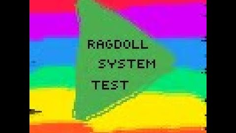 MY FIRST VIDEO EVER -  Ragdoll System Test on Roblox