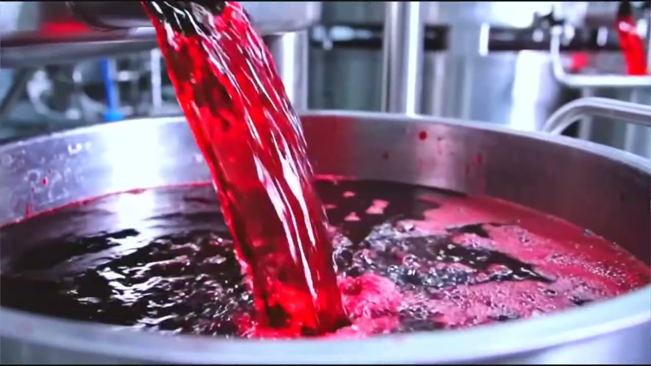 Inside a Modern Grape Processing Plant Factory: From Fresh Grapes to Premium Wine [Full Process]