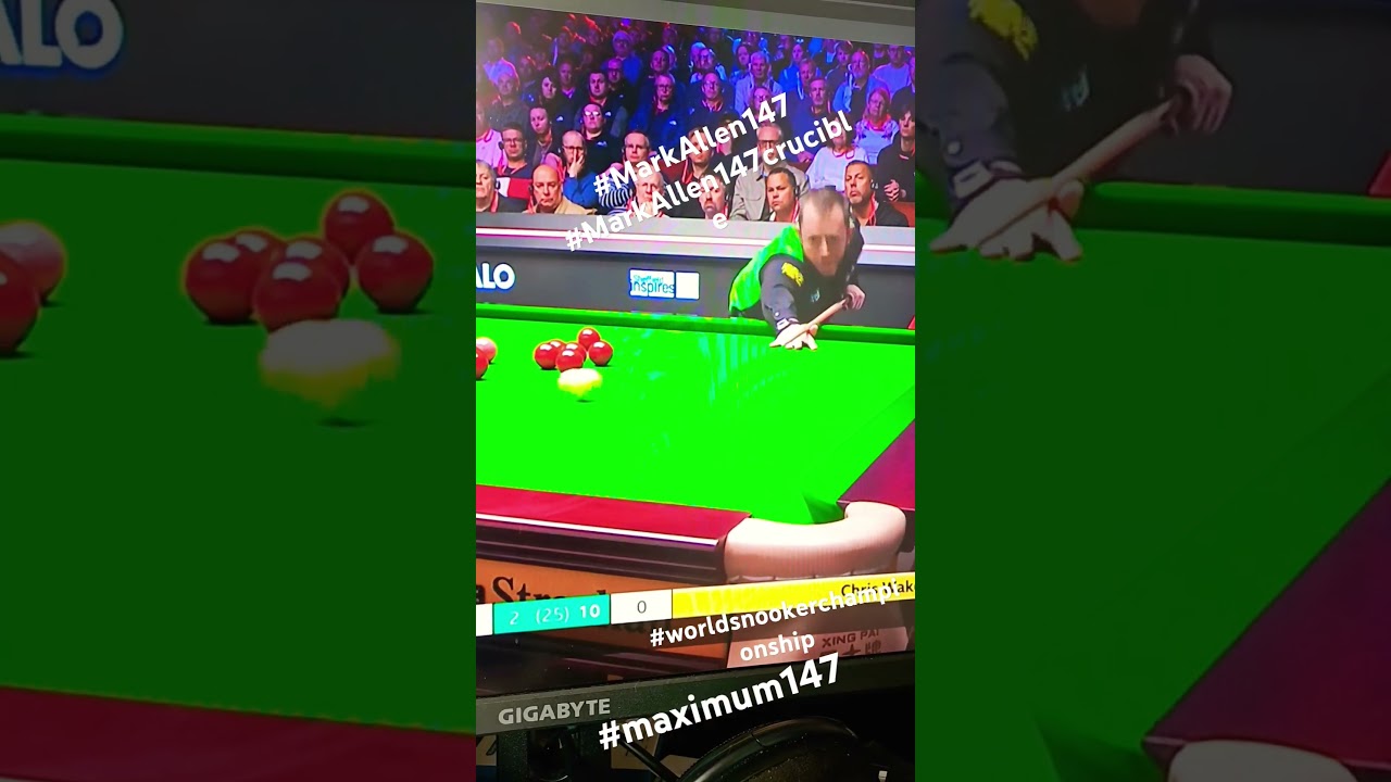 Mark Allen becomes the first in history to make a Maximum Break in All Triple Crown events! 